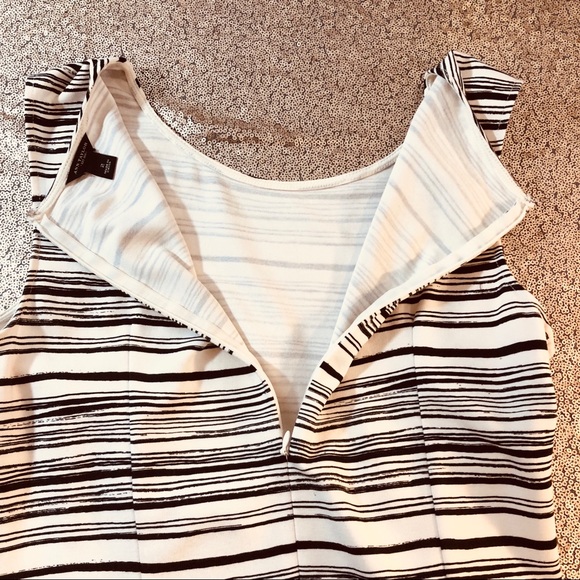 Ann Taylor Sleeveless Black & Cream Dress - Picture 8 of 8